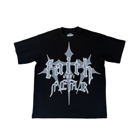 FAITH OVER FEAR T SHIRT "BLACK"