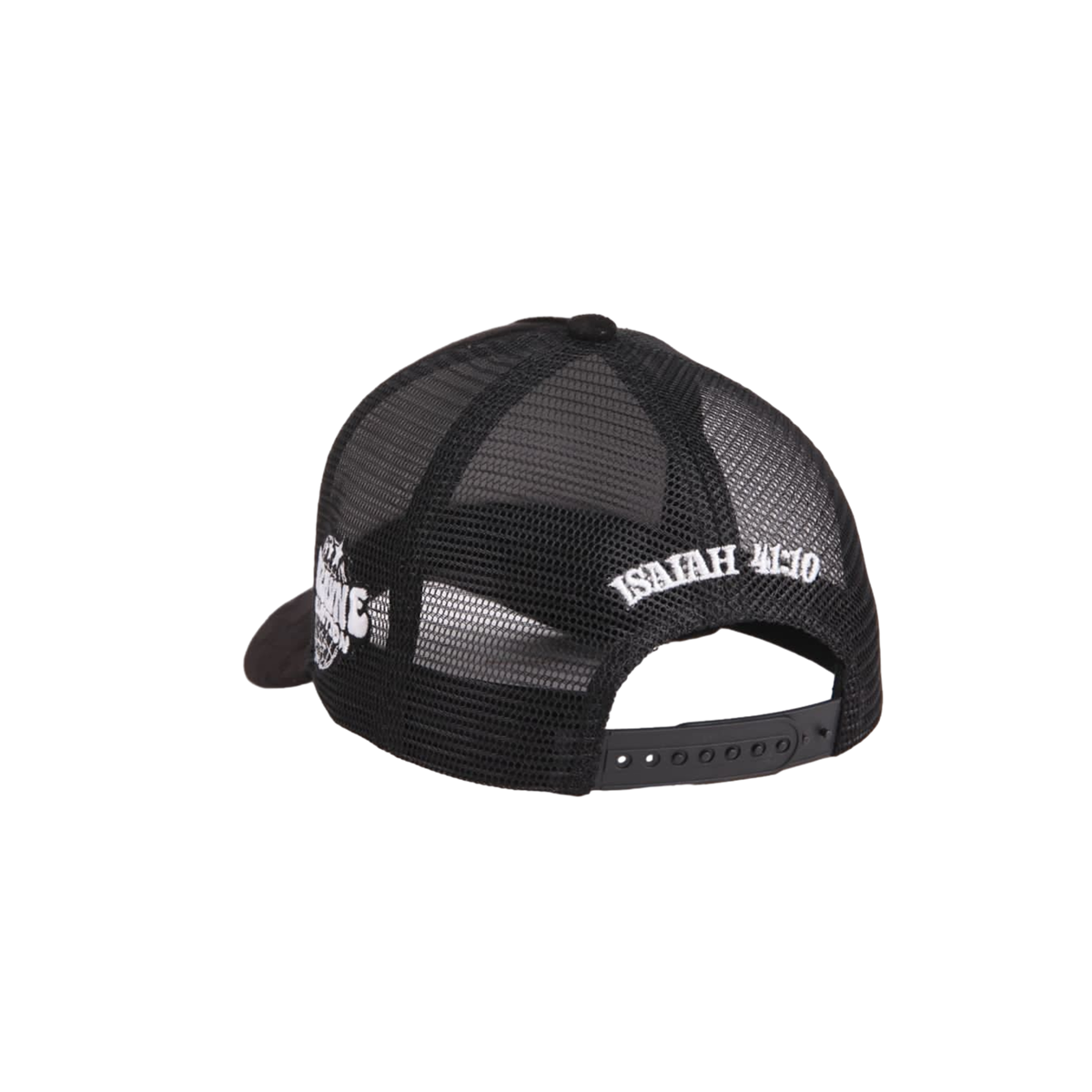 FAITH OVER FEAR SUEDE TRUCKER HAT "BLACK"