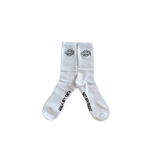 Walk By Faith Not By Sight Socks "GLOBAL"