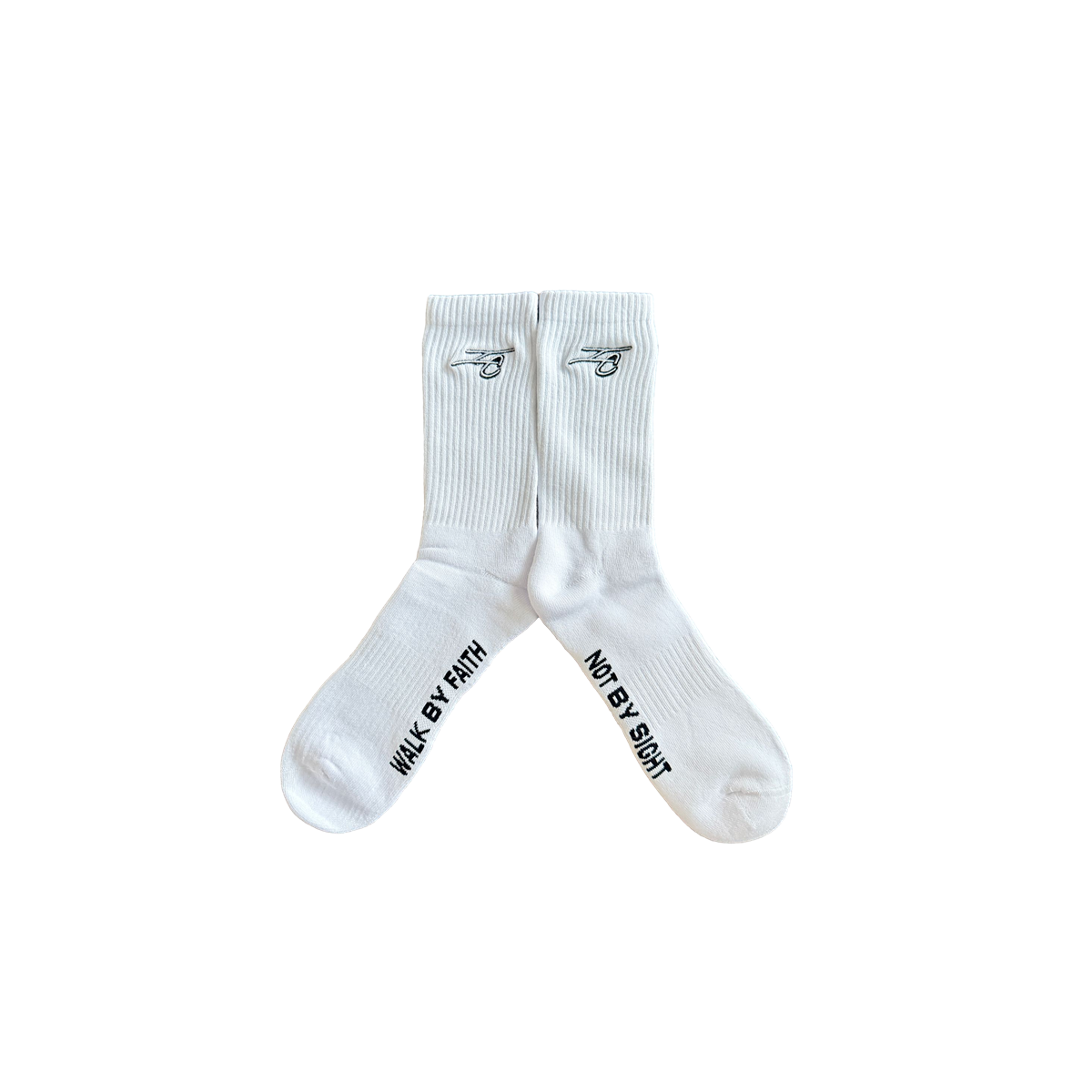Walk By Faith Not By Sight Socks "IC LOGO"