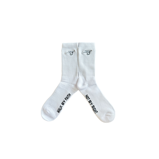 Walk By Faith Not By Sight Socks "IC LOGO"