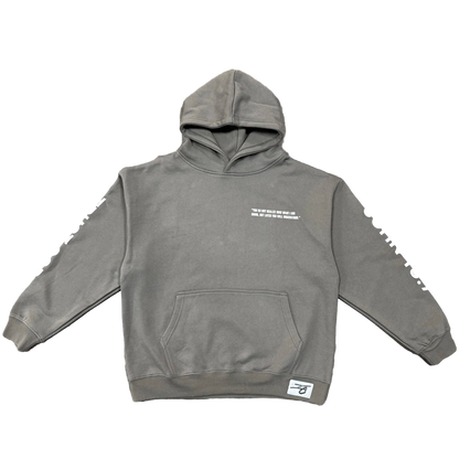 TRUST GOD HOODIE "STONE GRAY"