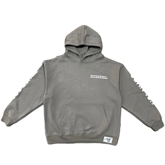 TRUST GOD HOODIE "STONE GRAY"
